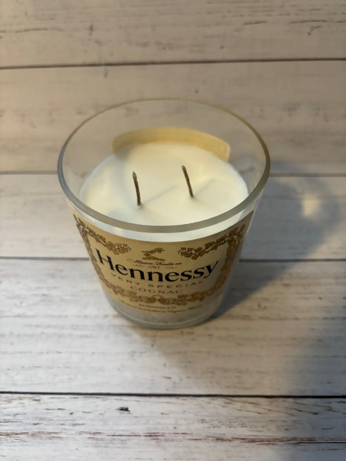 Smoked Sage and Lavender Scented Upcycled Bottle Candle